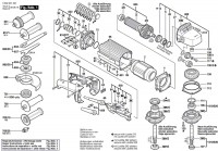 Bosch 0 602 331 011 ---- flat head angle sander Spare Parts